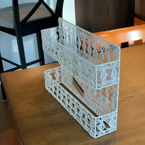 White Two Tier Spice Rack - Picture 2 of 3